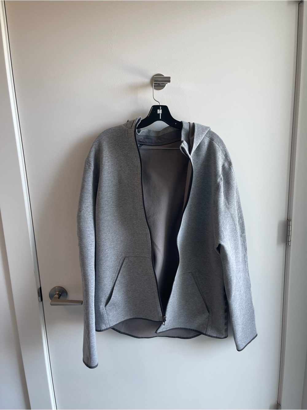 Lululemon Grey Zip-Up Hooded Sweatshirt